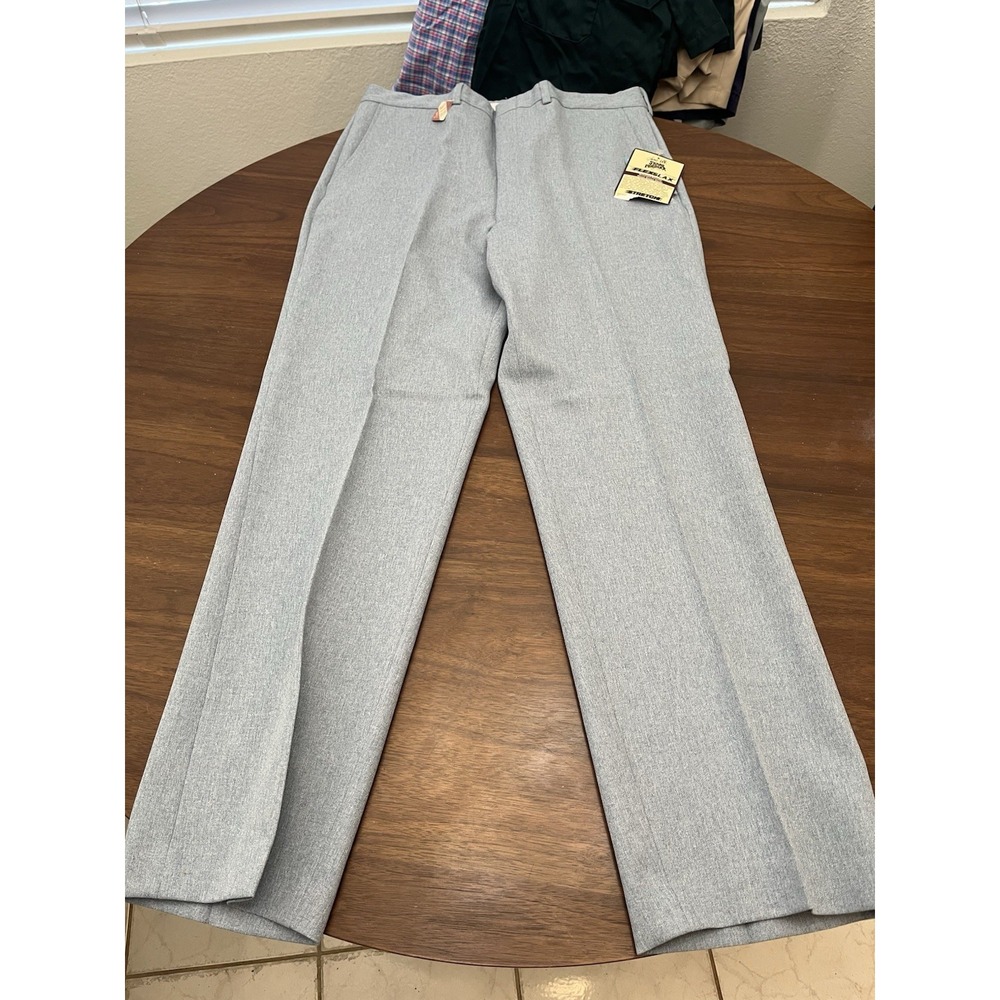 Sears Sportswear Men's Perma-Prest Pants 36x32 Blue Regular Fit Vintage Casual